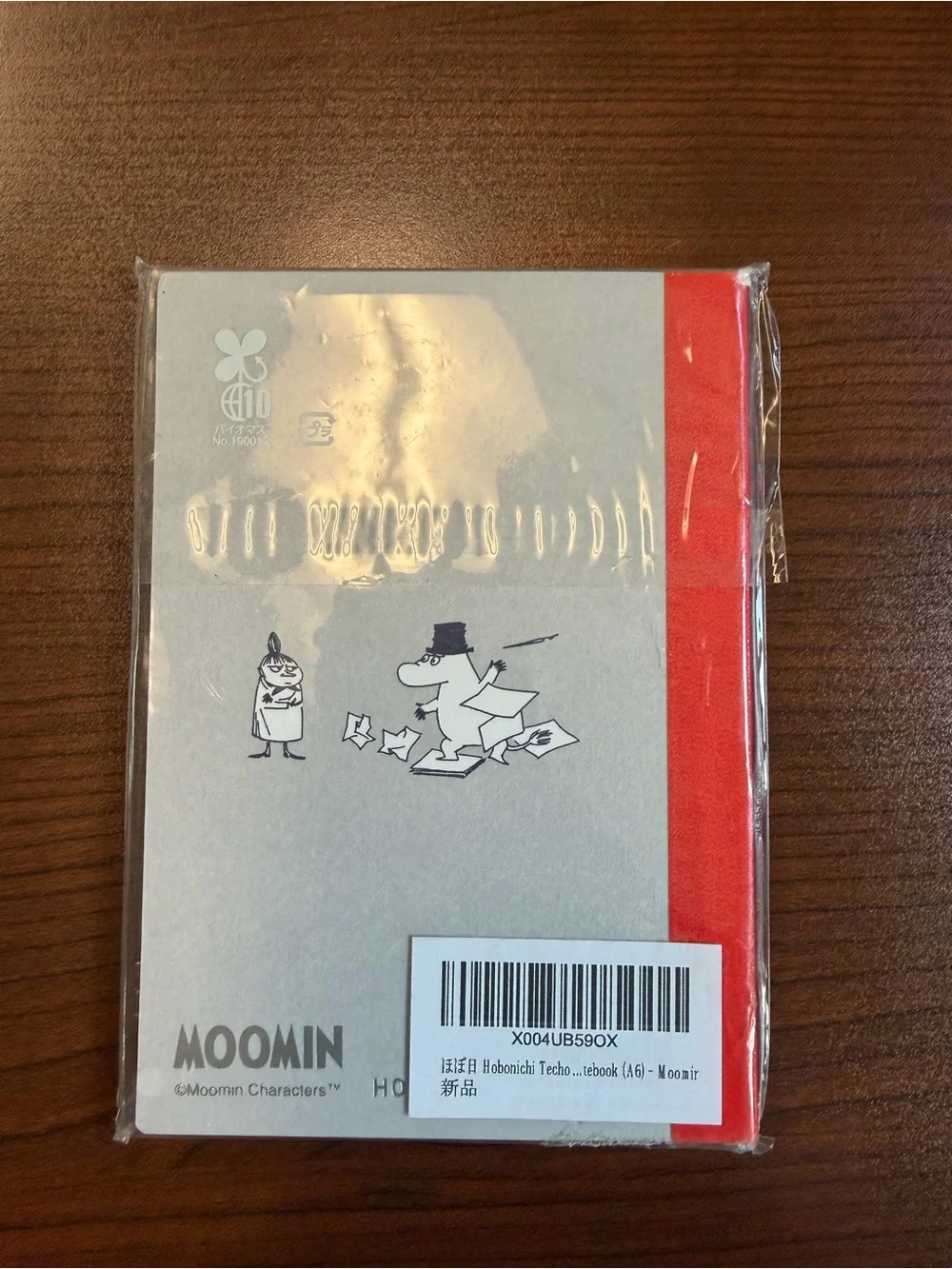 Moomin Illustrated Notebook with Red Spine Hobonichi